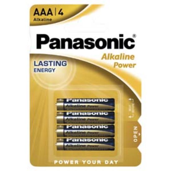 Picture of Panasonic  AAA Alkaile Power 4pk Batteries x12